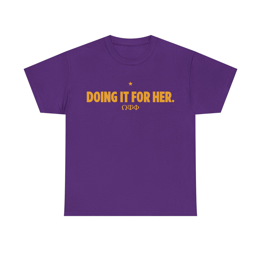 Doing It for Her Heavy Cotton Tee